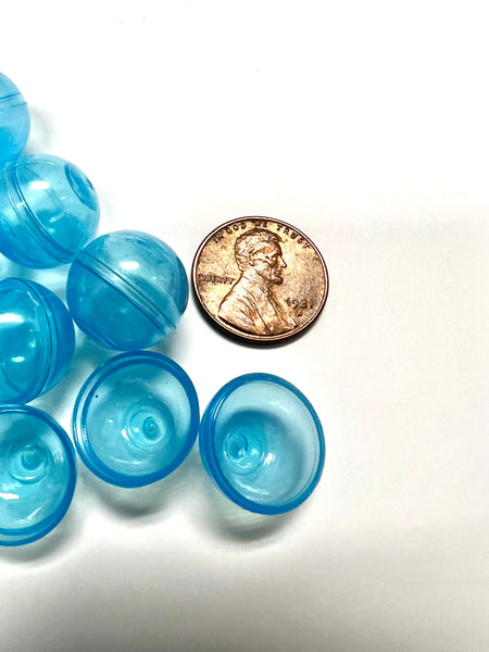 Blue 15mm Empty Capsules for Gumball Machines – Mini Toy Vending Capsules, 50-Pack