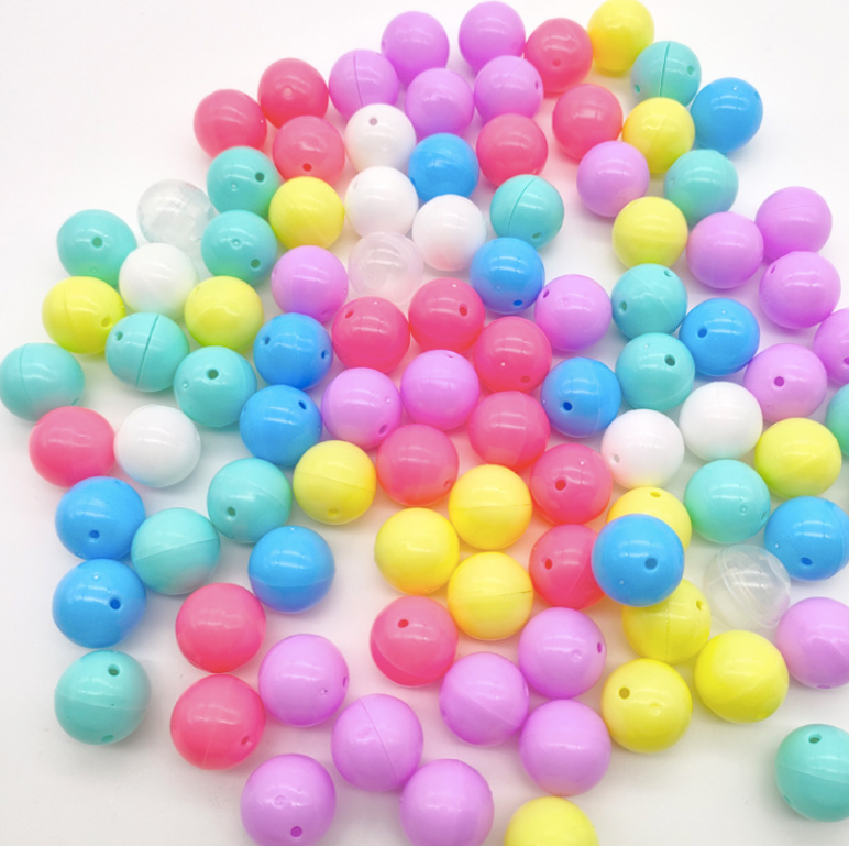 Colorful 18mm Empty Capsules for Gumball Machines - Mini Toy Vending Capsules,  50-Pack
