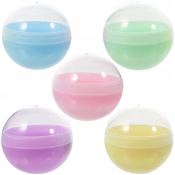 Colorful 25mm Empty Capsules for Gumball Machines 1 Inch - Mini Toy Vending Capsules,  50-Pack