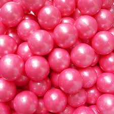 Pink Shimmer Gumballs filling the frame
