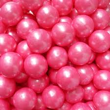 Pink Shimmer Gumballs 9 Inch