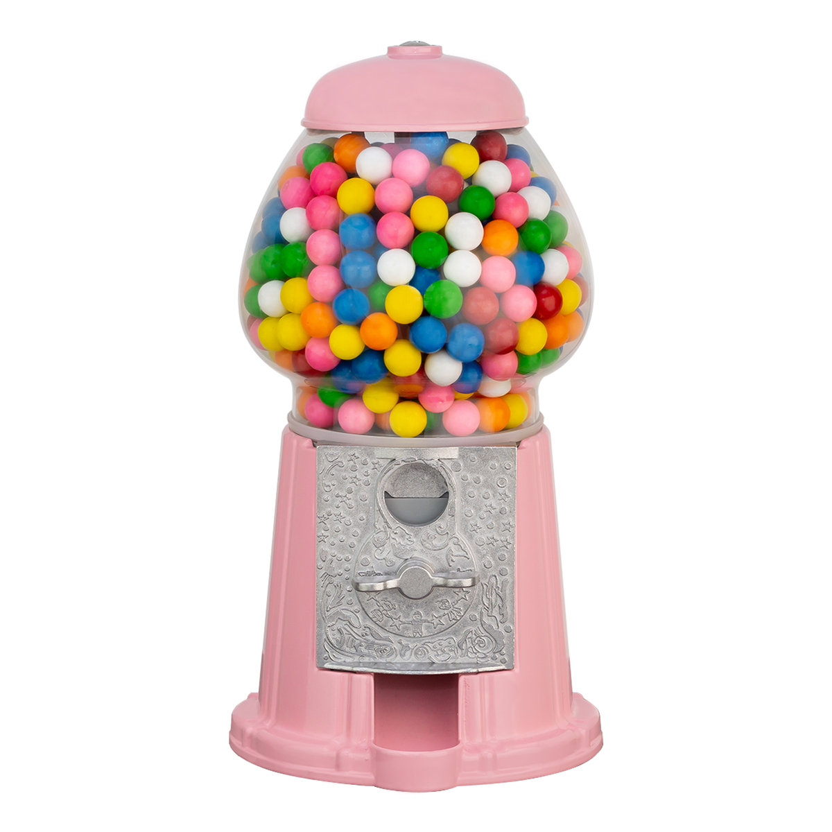 Olde Midway 15-Inch Pink Vintage Gumball Machine With Coin Bank – Fun Candy Dispenser