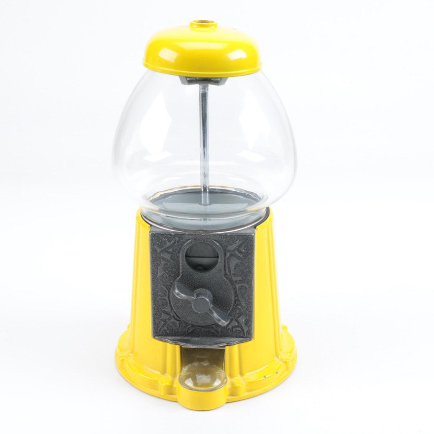 Gumball Dreams Classic Machine / Candy Dispenser - Yellow 15 Inch Toys & Games