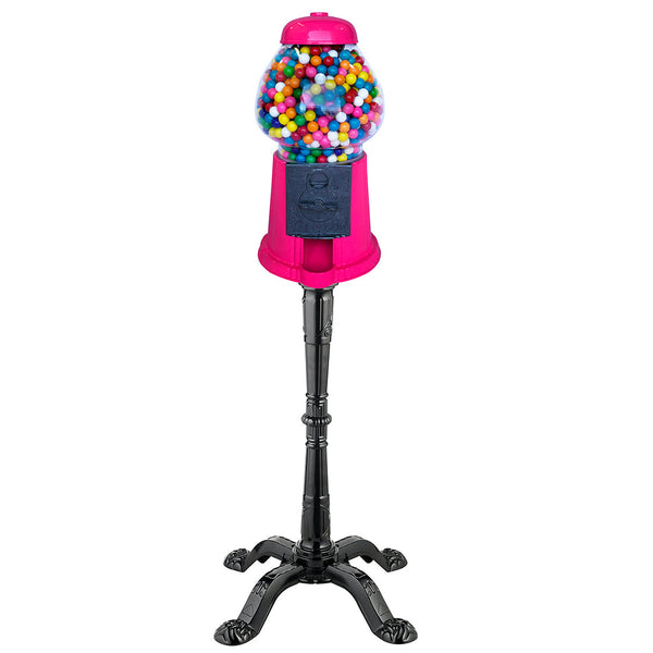 Gumball Dreams Classic Machine / Candy Dispenser - Hot Pink Large With Black Stand (37 Inches Total)